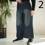 تصویر  شلوار جین واید لگ