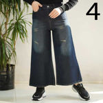 تصویر  شلوار جین واید لگ