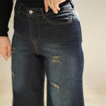 تصویر  شلوار جین واید لگ