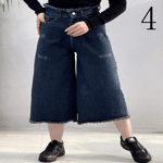 تصویر  شلوار ایزی جین ریش دار