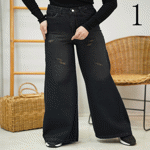 تصویر  شلوار شافل جین