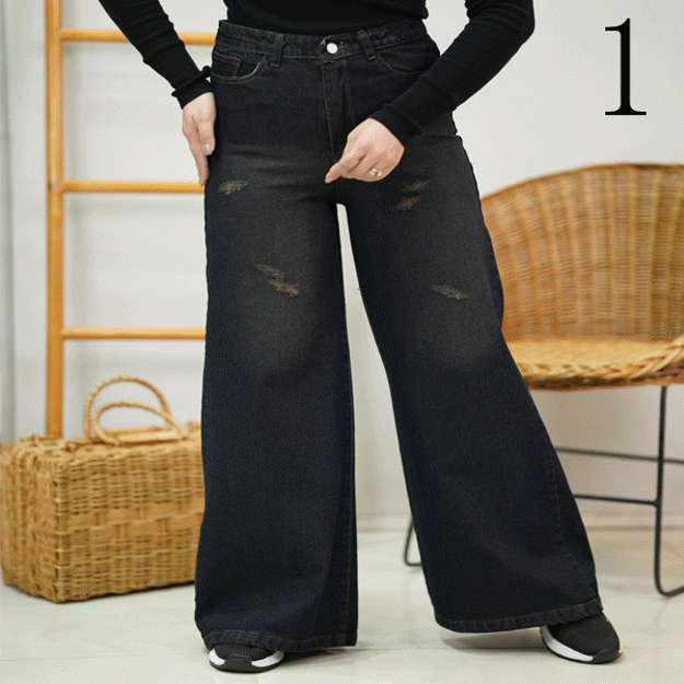 تصویر  شلوار شافل جین