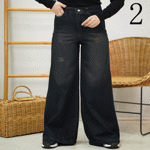 تصویر  شلوار شافل جین