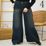 تصویر  شلوار شافل جین