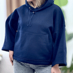 تصویر  هودی باکسی کلاه دار