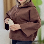 تصویر  هودی باکسی کلاه دار