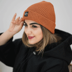 تصویر  کلاه بافت آرم دار