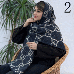 تصویر  شال بیگ اسکارف طرحدار