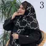 تصویر  شال بیگ اسکارف طرحدار