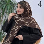تصویر  شال بیگ اسکارف طرحدار