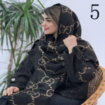 تصویر  شال بیگ اسکارف طرحدار