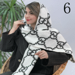 تصویر  شال بیگ اسکارف طرحدار