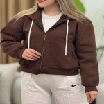 تصویر  سویشرت دورس کلاه دار