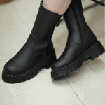 تصویر  نیم بوت سگک دار بغل زیپ