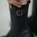 تصویر  نیم بوت سگک دار بغل زیپ