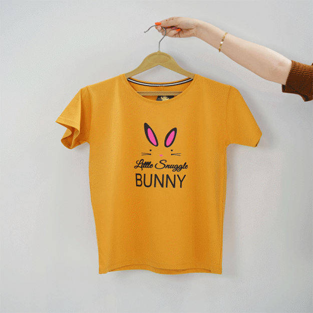 تصویر  تیشرت چاپ خرگوش