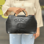 تصویر  کیف دسته چوبی GUCCI