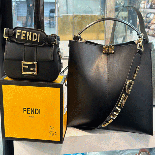 تصویر  کیف زنانه fendi قفل دار