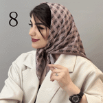 تصویر  مینی اسکارف طرح دار جدید