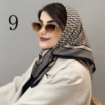 تصویر  مینی اسکارف طرح دار جدید