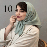 تصویر  مینی اسکارف طرح دار جدید