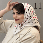 تصویر  مینی اسکارف طرح دار جدید