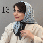 تصویر  مینی اسکارف طرح دار جدید