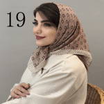 تصویر  مینی اسکارف طرح دار جدید