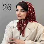 تصویر  مینی اسکارف طرح دار جدید