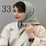 تصویر  مینی اسکارف طرح دار جدید