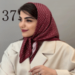 تصویر  مینی اسکارف طرح دار جدید