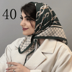 تصویر  مینی اسکارف طرح دار جدید