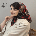 تصویر  مینی اسکارف طرح دار جدید