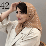 تصویر  مینی اسکارف طرح دار جدید