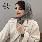 تصویر  مینی اسکارف طرح دار جدید