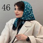 تصویر  مینی اسکارف طرح دار جدید