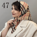 تصویر  مینی اسکارف طرح دار جدید