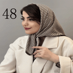 تصویر  مینی اسکارف طرح دار جدید