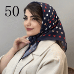 تصویر  مینی اسکارف طرح دار جدید