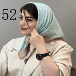 تصویر  مینی اسکارف طرح دار جدید