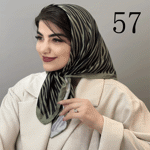 تصویر  مینی اسکارف طرح دار جدید