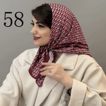 تصویر  مینی اسکارف طرح دار جدید