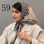 تصویر  مینی اسکارف طرح دار جدید