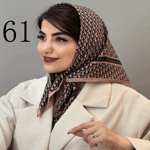 تصویر  مینی اسکارف طرح دار جدید