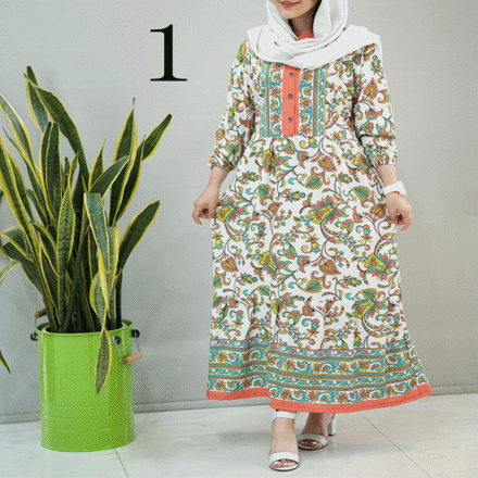 تصویر  پیراهن طرحدار بوگاتی