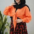 تصویر  شومیز جلو باز گره ای
