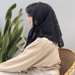 تصویر  مینی اسکارف توری 3گوش