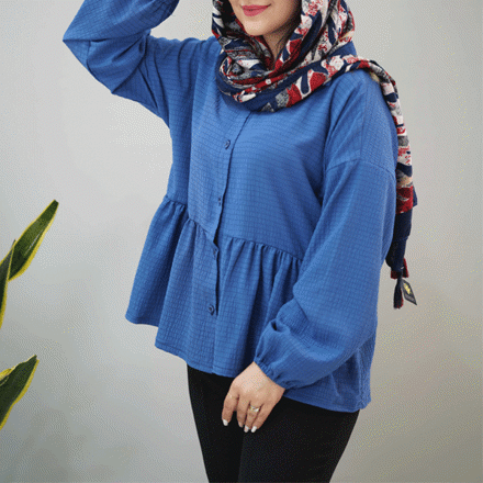 تصویر  شومیز مانتویی عروسکی