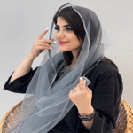 تصویر  شال توری ساده
