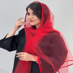 تصویر  شال توری ساده